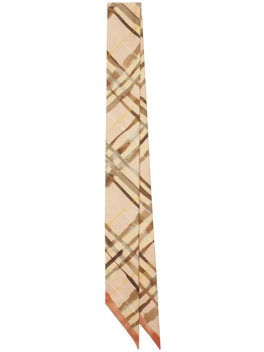 Burberry Check-pattern reversible scarf - Toni neutri