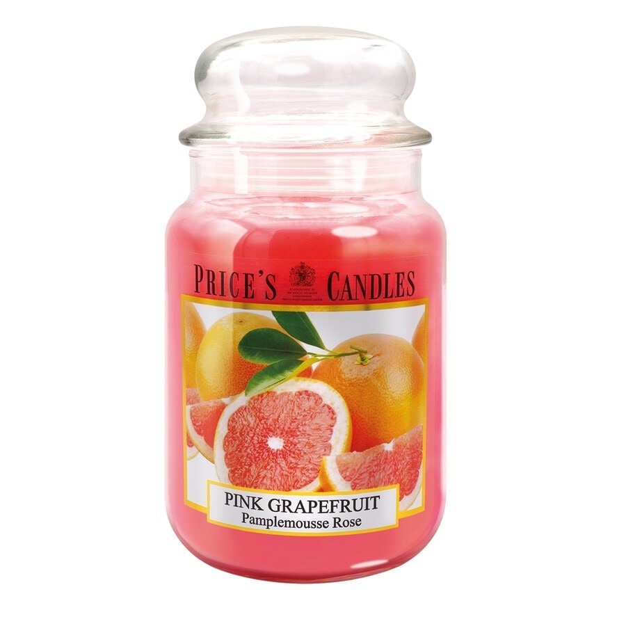 PRICE'S CANDLES Pink Grapefruit scented candle in large jar