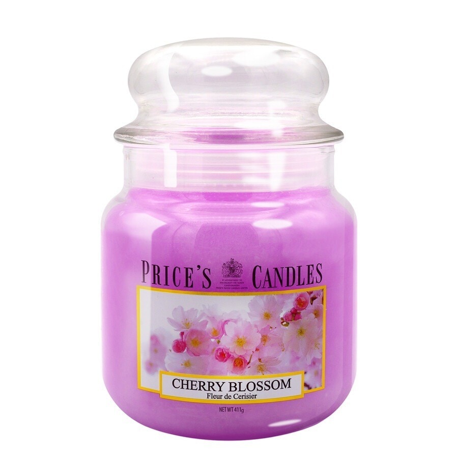 PRICE'S CANDLES Cherry Blossom scented candle in medium jar
