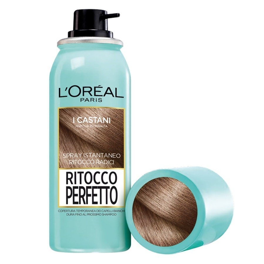 L'Oréal Paris Botanicals Ritocco Perfetto, Colorazione Ricrescita, Copre i Capelli Bianchi e Dura 1 Shampoo, Castano Dorato,