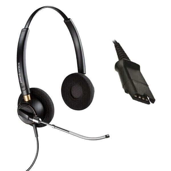 Plantronics Encorepro HW520V Binaural Voce Tubo Qd Cuffie 89436-01