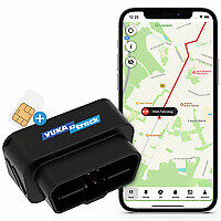 YUKAtrack GPS-Tracker Auto Fahrzeuge LKW mit SIM-Karte und Datenflat YTOBD2GPS