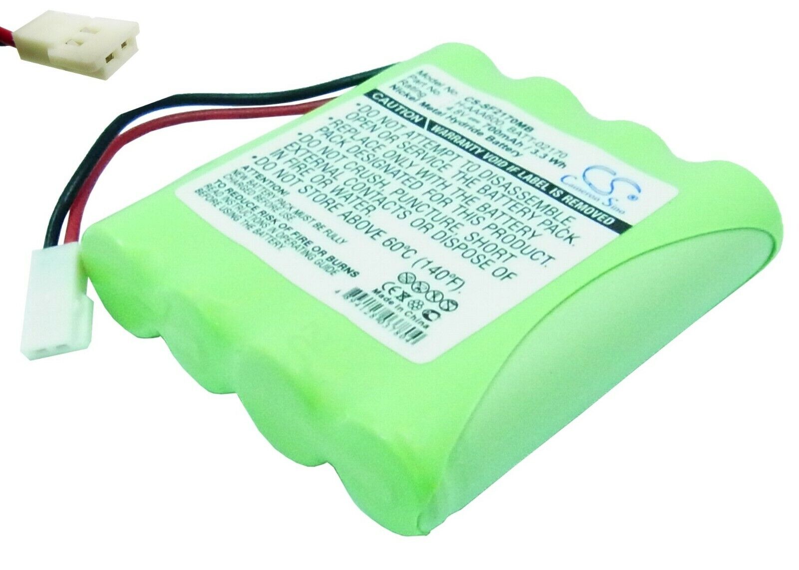 Batteria 4.8V 700mAh Tipo BATT-02170 H-AAA600 H-AAA600B per Philips SBC-SC450