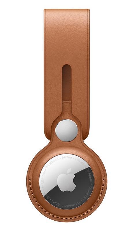 Originale/Ufficiale Apple Airtag Pelle Loop - Sella Marrone - Nuovo
