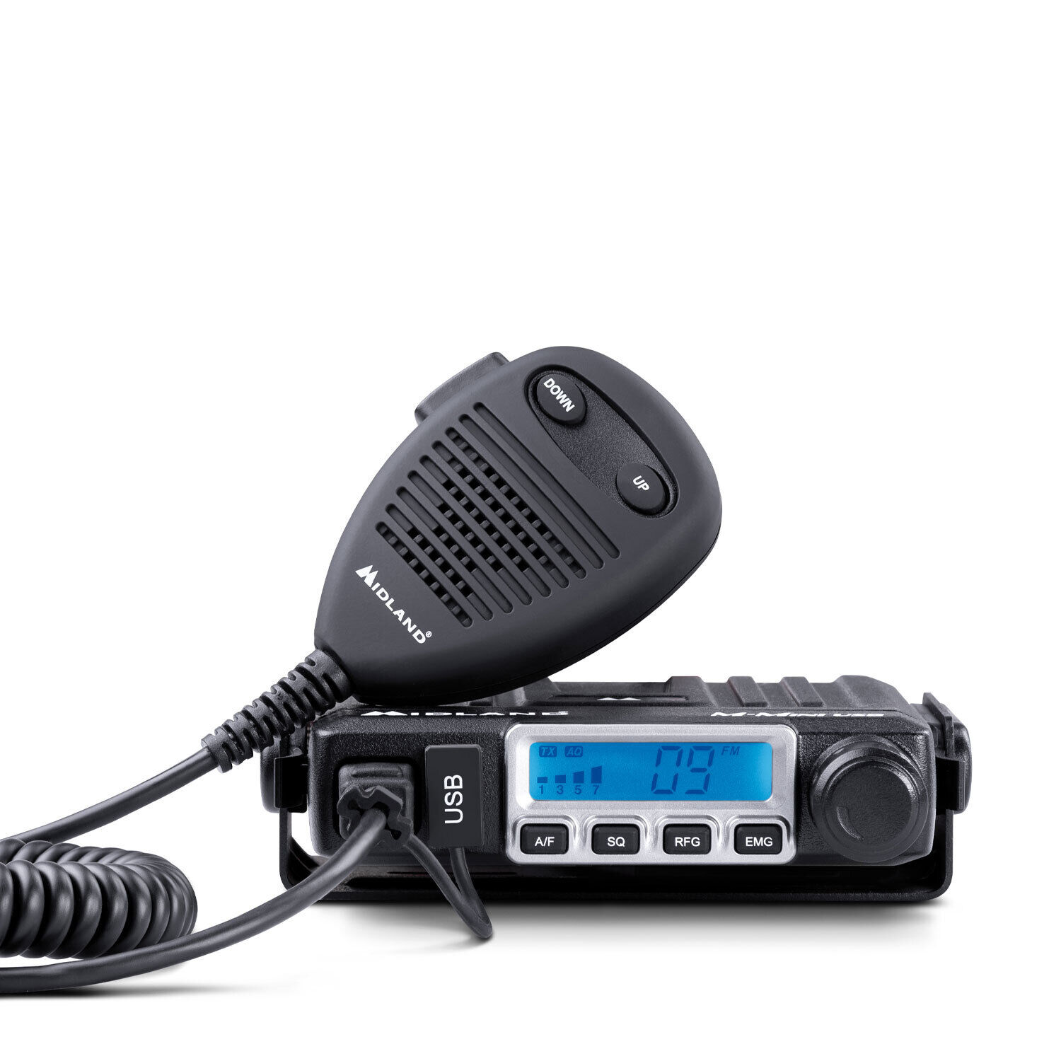 Midland CB GO-USB C1262.05, Kit con M-MINI USB Radio CB, senza licenza, per Auto