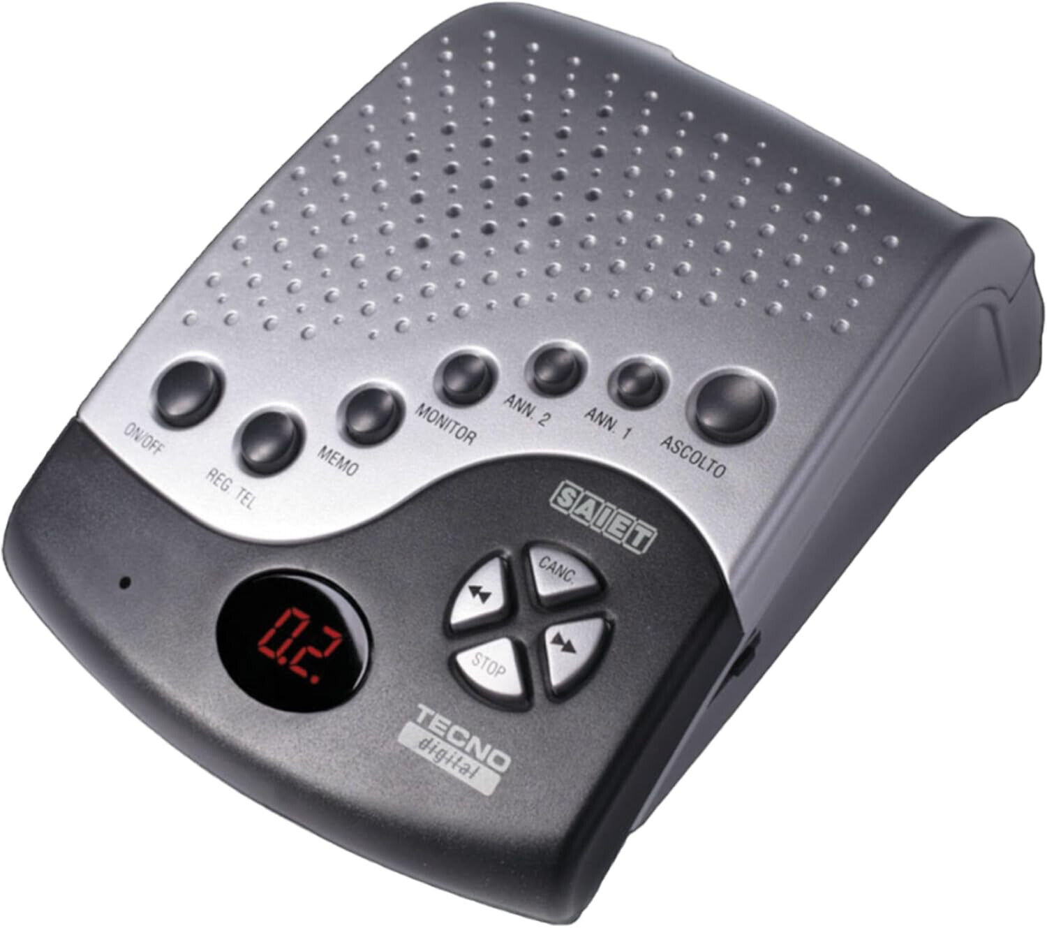 Segreteria telefonica digital TECNO Saiet Eco Vox Memo Room monitoring NObattery