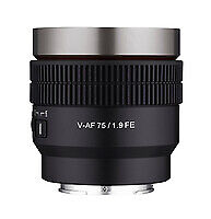 Samyang V-AF 75mm T1.9 FE für Sony E 23329 58 mm black 58 mm black 23329