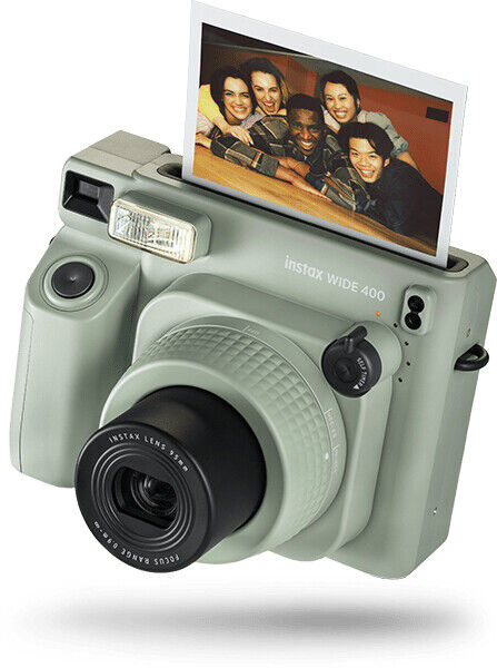 FUJIFILM Instax Wide 400 Fotocamera Istantanea con Flash 62x99 mm Verde 16824123