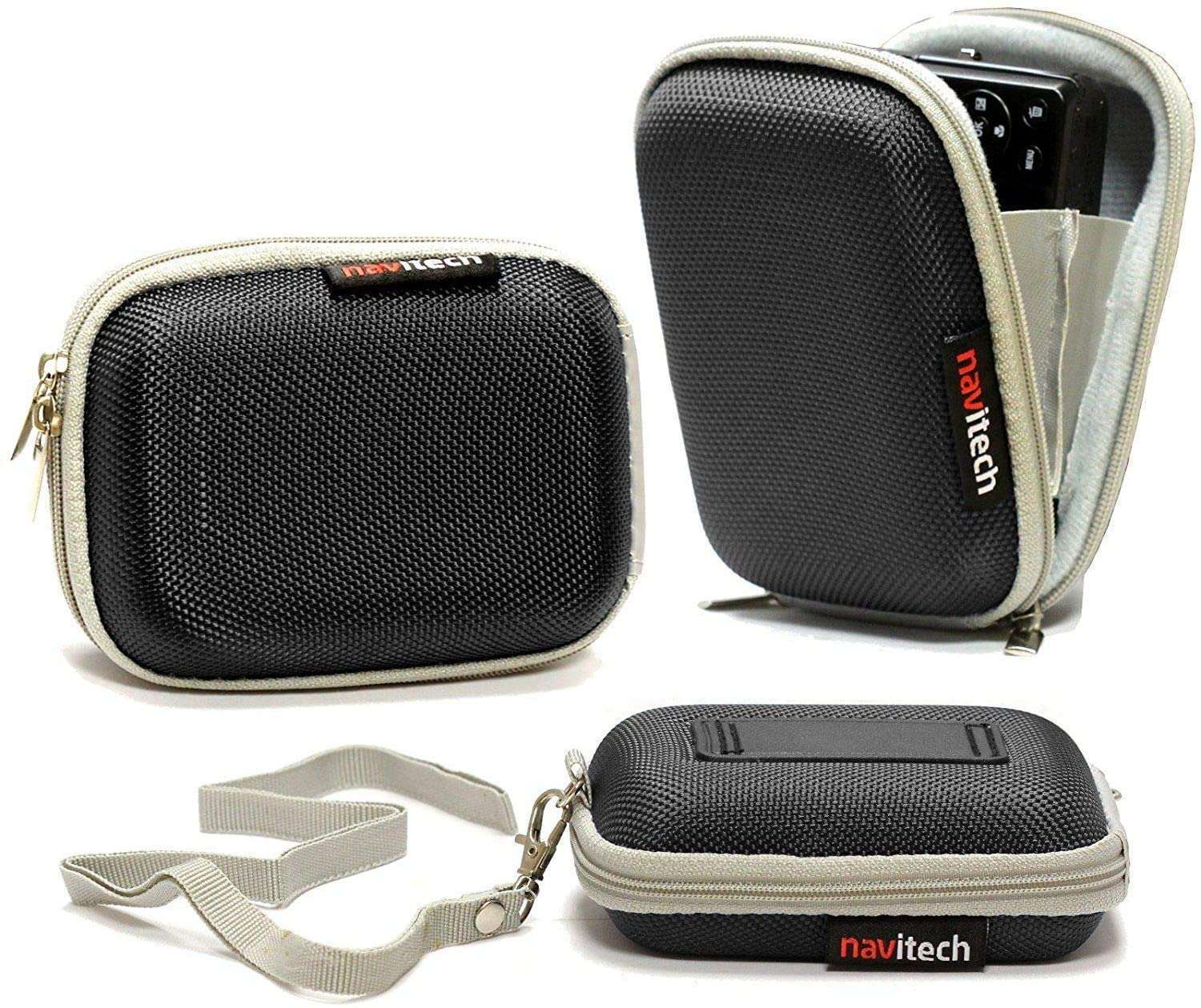 Navitech Black Camera Case For Canon PowerShot ELPH 340 HS 16MP Digital Camera