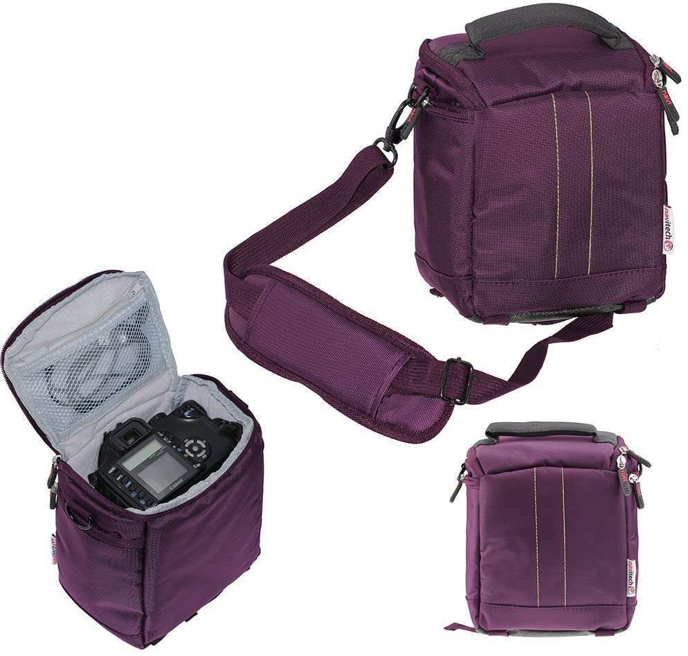 Navitech Purple Camcorder Bag For Sony CX625 Handycam
