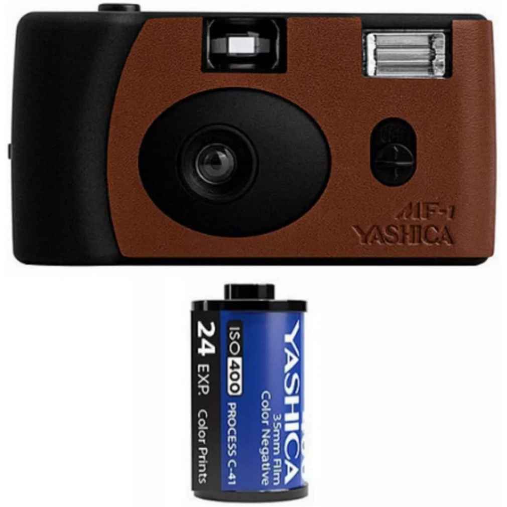 Yashica MF-1 Snapshot camera Brown