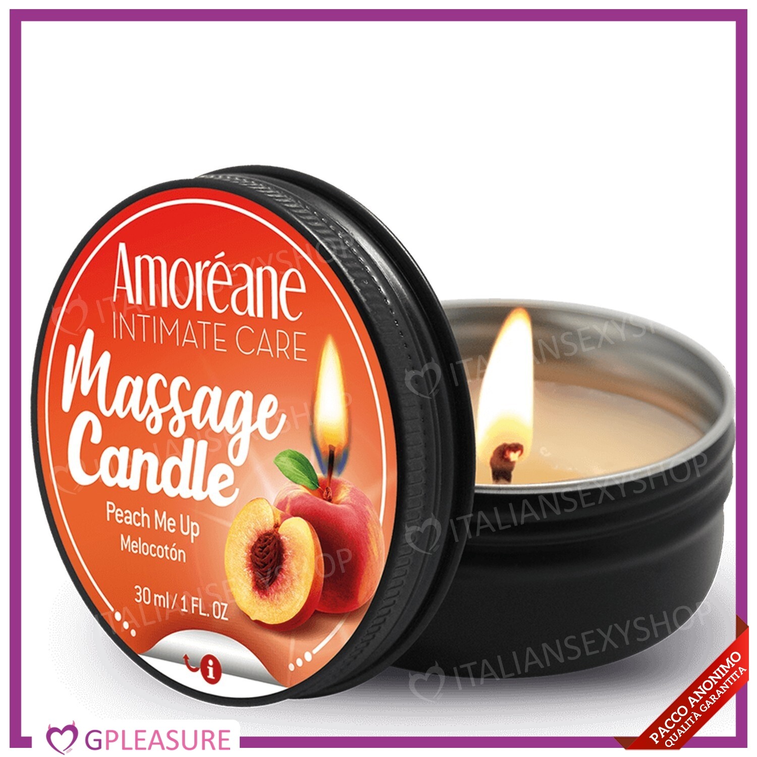 Candela per massaggio erotico intimo Sexy olio di Pesca per coppia