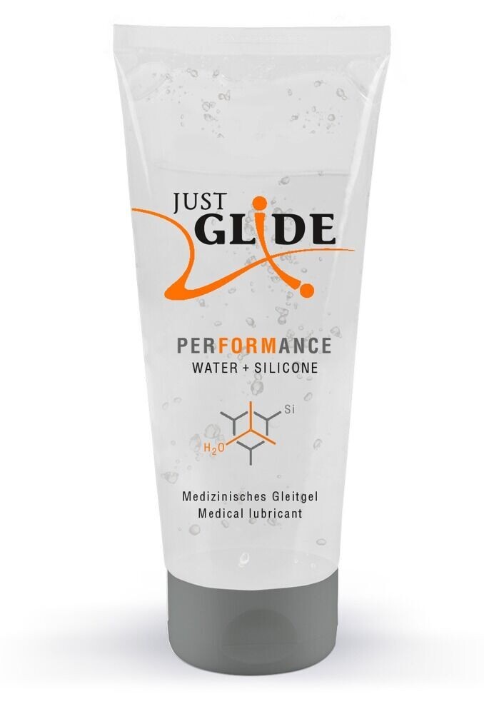 Lubrificante intimo a base d’acqua con SILICONE  Just Glide  200ml- VEGANO