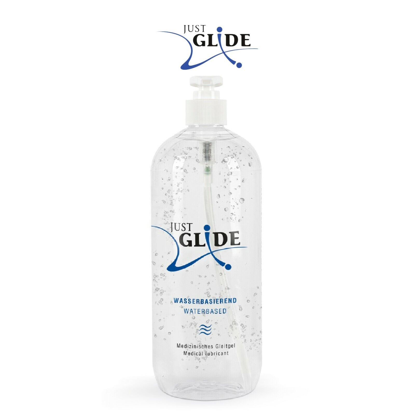 Just Glide Water Based Medical 1000ml Lubrificante a Base d'Acqua Classico 1L