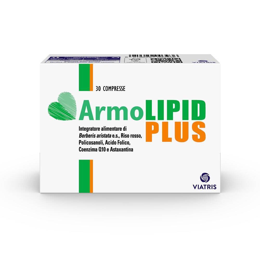 ArmoLipid Plus Integratore Alimentare con Riso Rosso, 30 Compresse