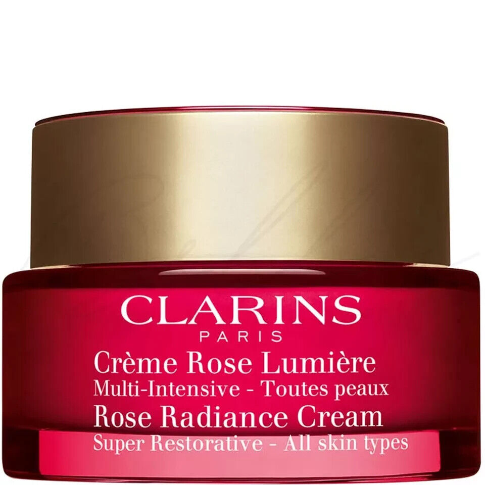 clarins rose radiance crema ristrutturante viso luminosita 50 ml