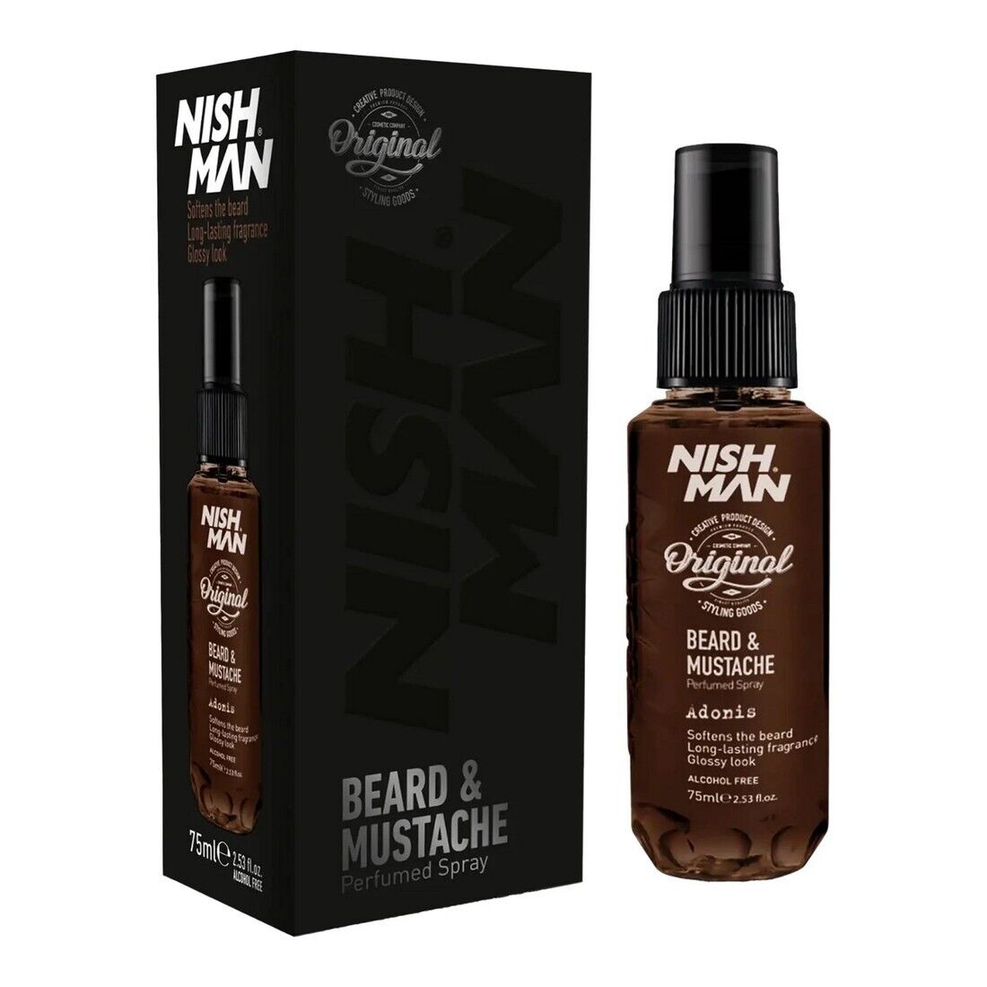 NISHMAN Beard & Mustache Perfumed Spray Adonis 75ml 00937