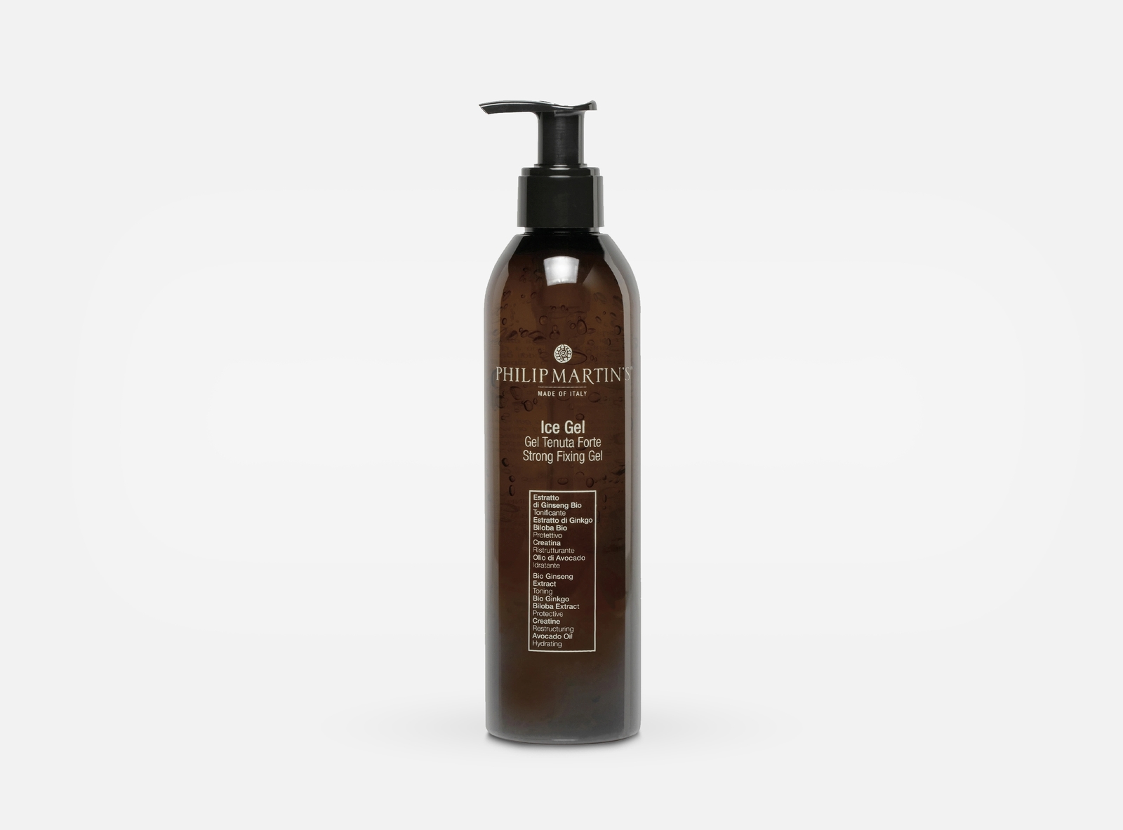 Philip Martin's Ice Strong Fixing Gel 250ml - gel styling lucido tenuta forte