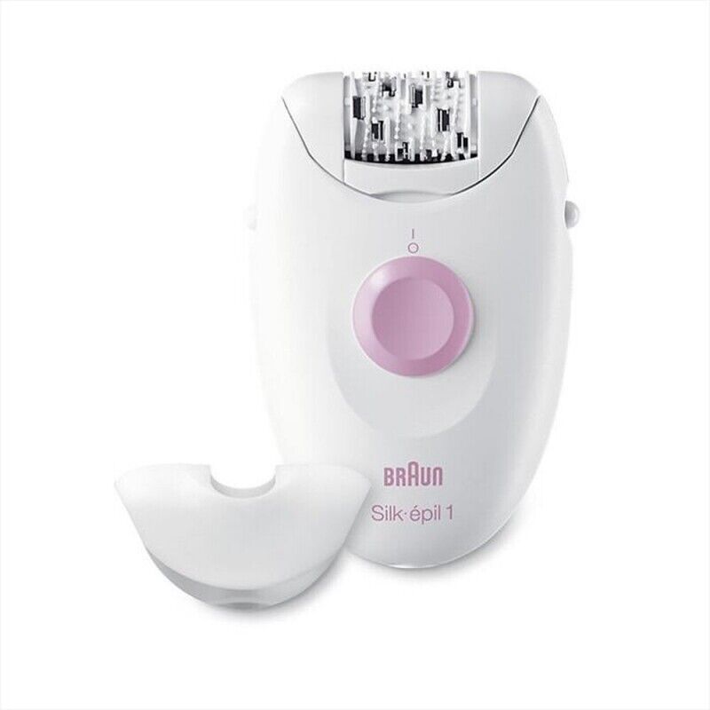 BRAUN SILK-ÉPIL 1 1370 EPILATORE PER IL CORPO A RETE COLORE BIANCO/ROSA - PROMO