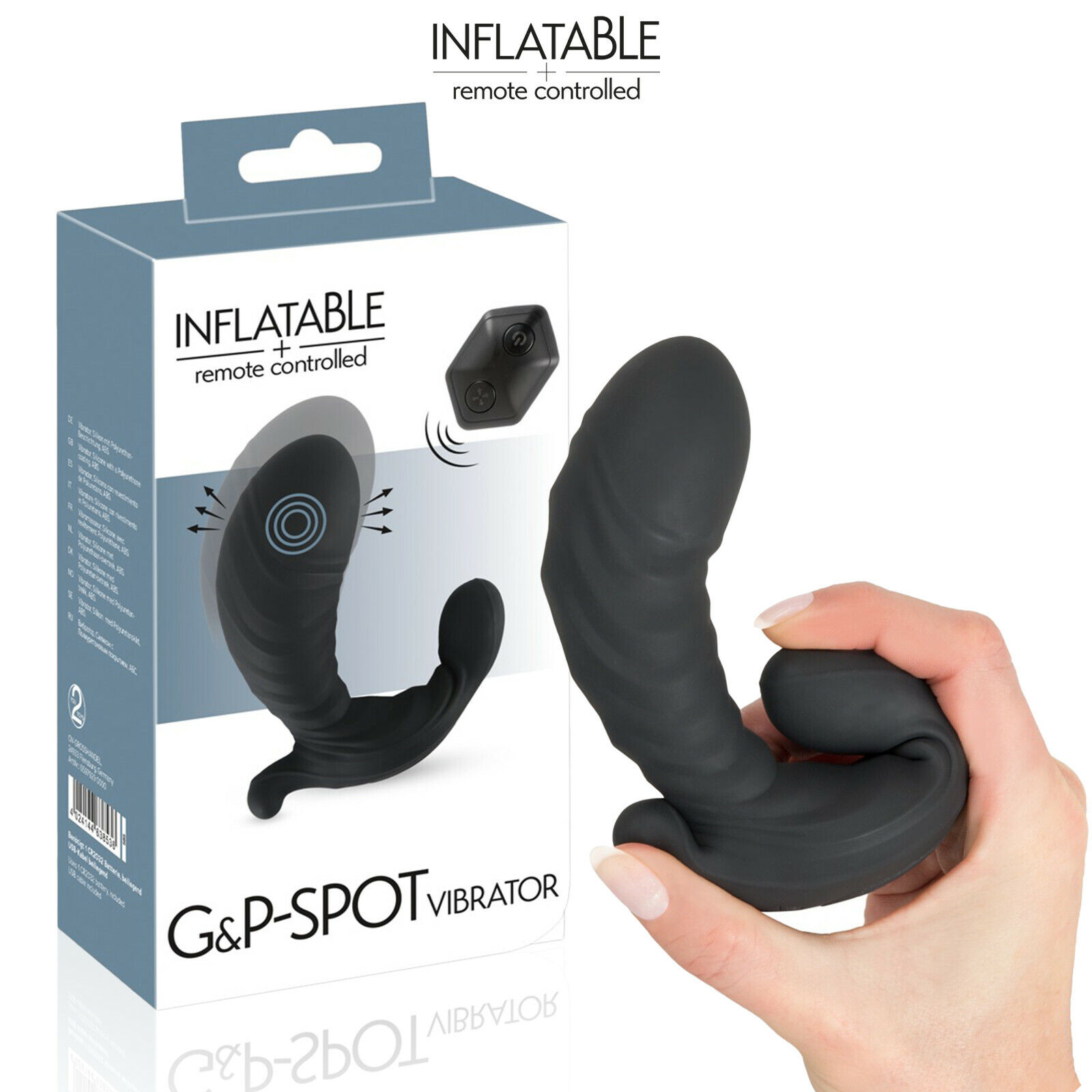 INFLATABLE remote controlled RC Butt Plug Anal Tappo Anale punto P G spot vibe