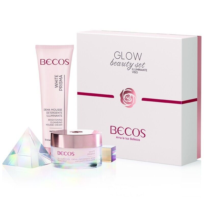 becos glow beauty set illuminante viso becos