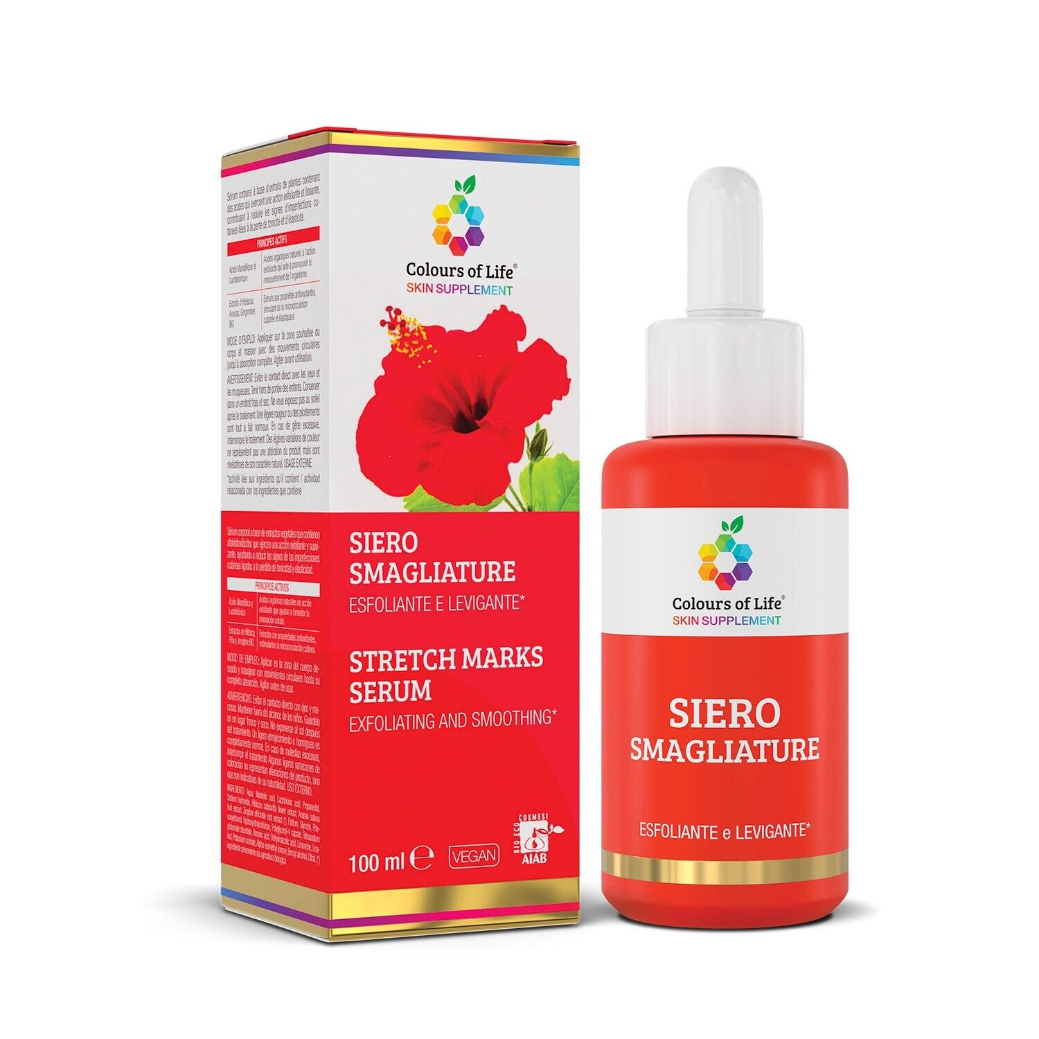 Siero smagliature 100 ml Colours Of Life Skin Supplement  Optima Naturals