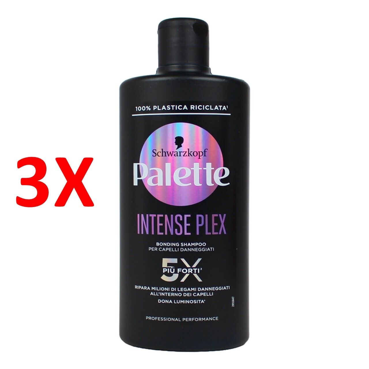 3 X Palette Shampoo Salon Intense Plex Bonding Shampoo - Per Capelli Stressati,
