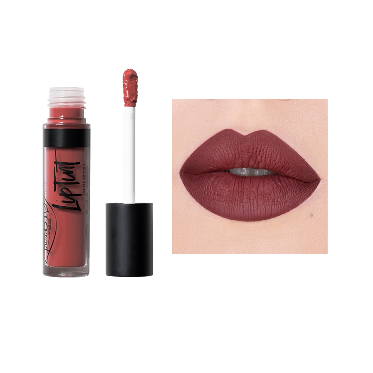 PUROBIO COSMETICS LIP TINT 2020 MATTE FINISH N°06 NICKEL TESTED VEGAN OK ORGANIC
