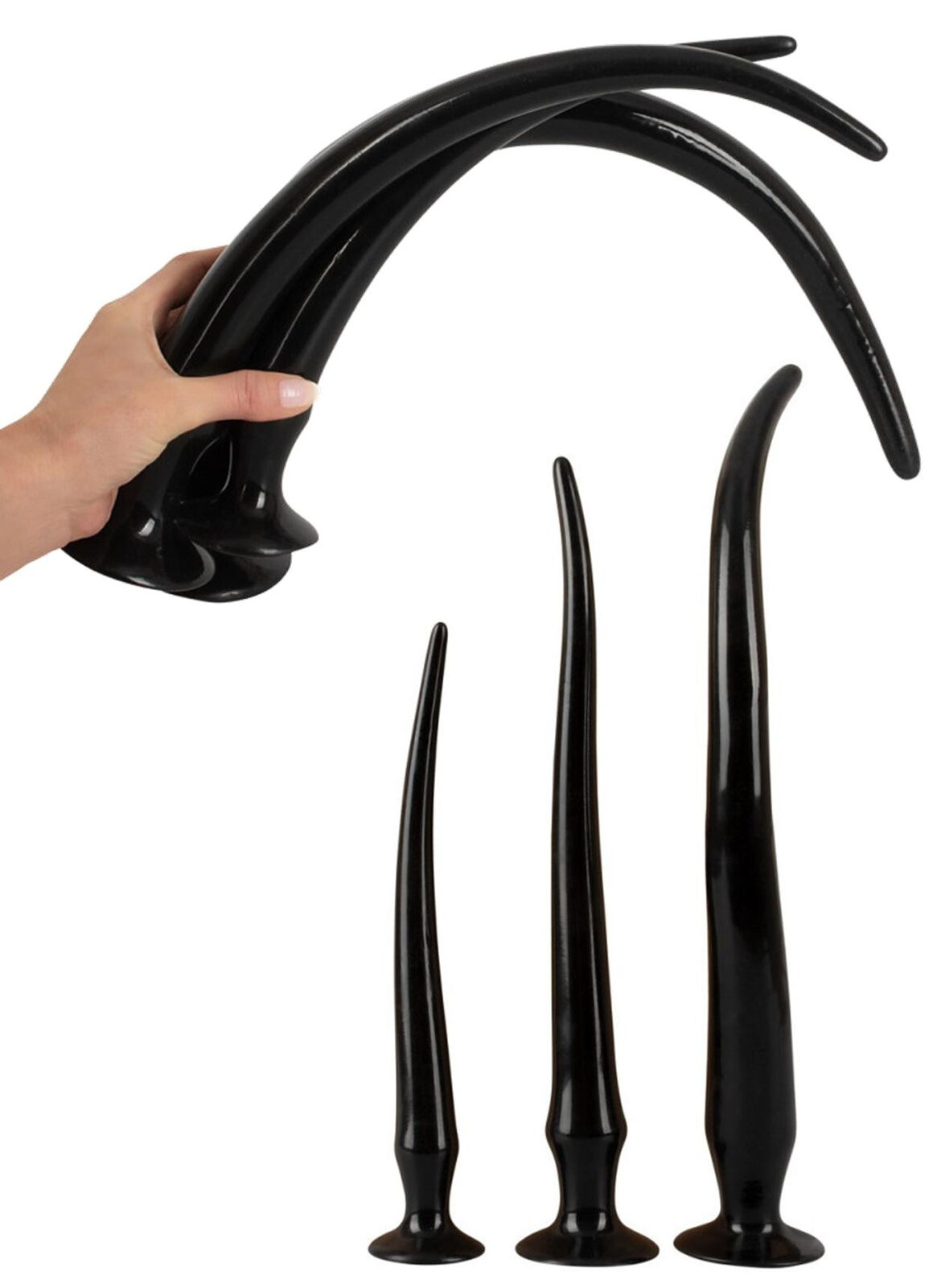Kit fallo anale con ventosa mini maxi dildo liscio grande morbido dilatatore set