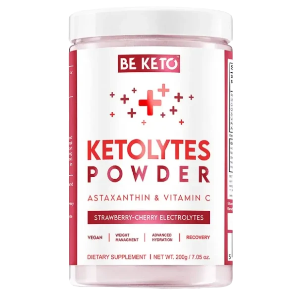 BeKeto Electrolytes Ketolytes, Ciliegia-Strawberry, 200 g