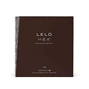 LELO HEX RESPECT XL PACCO DA 36 PRESERVATIVI PROFILATTICI CONDOMS PER UOMO
