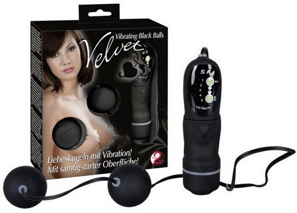 VIBRANTE BLACK BALLS VELVET STIMOLANTE DONNA MULTIVIBRAZIONE