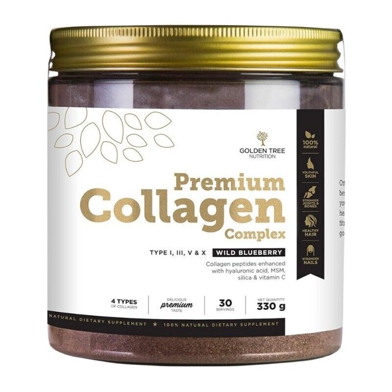Golden Tree Premium Collagen Complex, collagene idrolizzato di bacche, 330 g