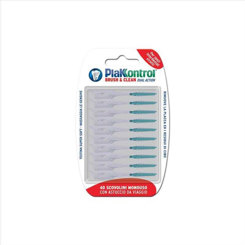 Plakkontrol Brush & Clean Scovolino Monouso Spazi Stretti, 40 Pezzi