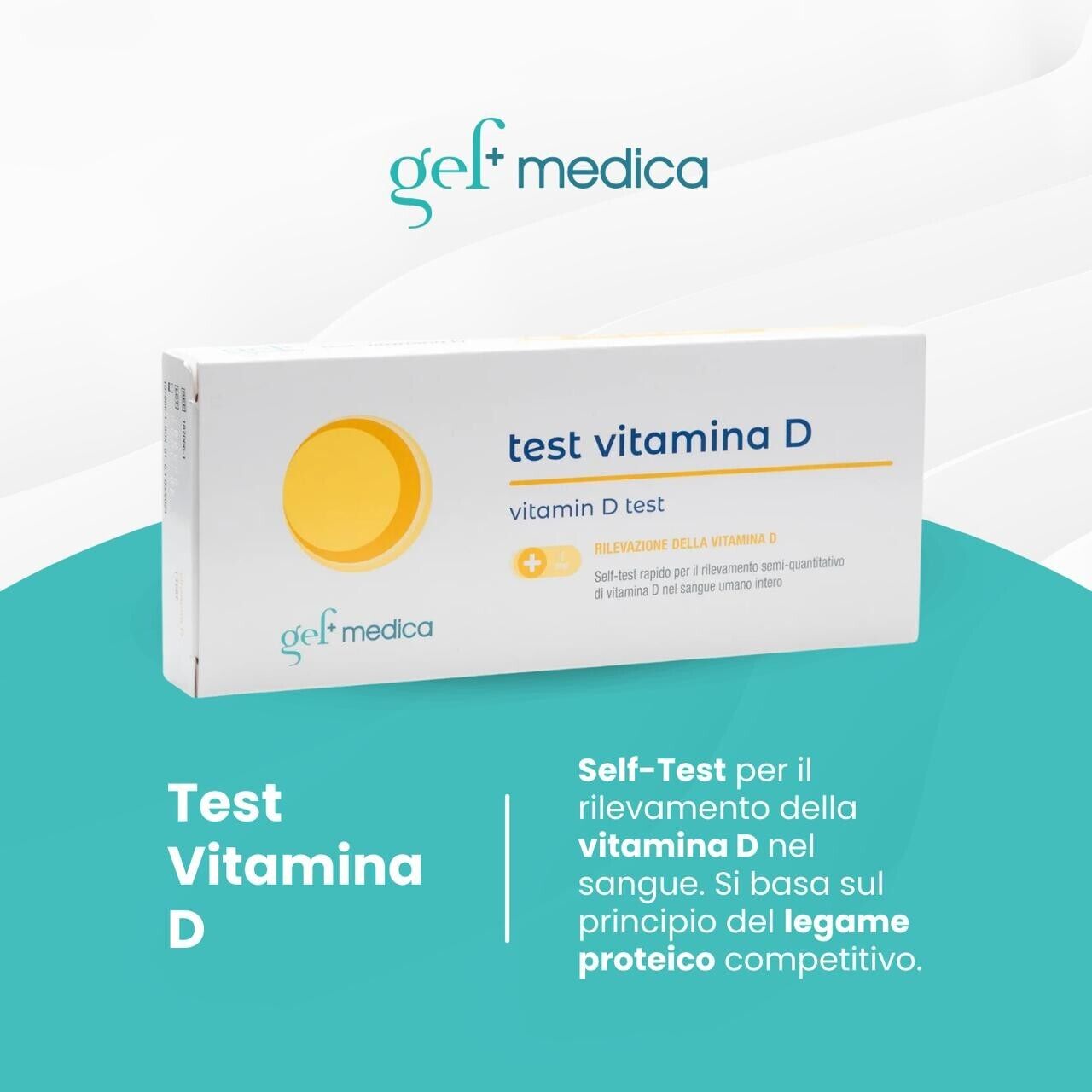 Test Vitamina D Kit Autotest Rapido Carenza Vitamina D nel Sangue