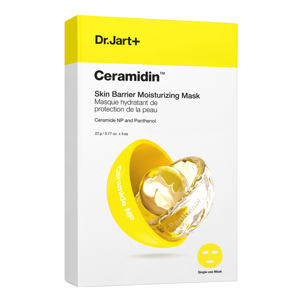 Dr. Jart+ Ceramidin Maschere idratanti barriera cutanea con Ceramidi, 5 pezzi