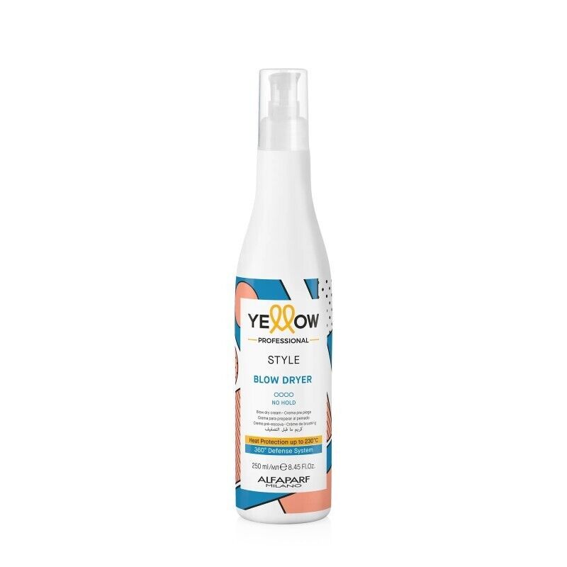 Yellow Professional Style Blow Dryer Crema Pre Piega 250ml