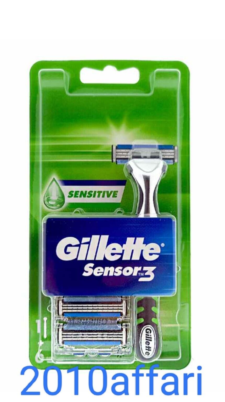 Gillette Sensor 3 Sensitive Rasoio completo + 6 Ricariche