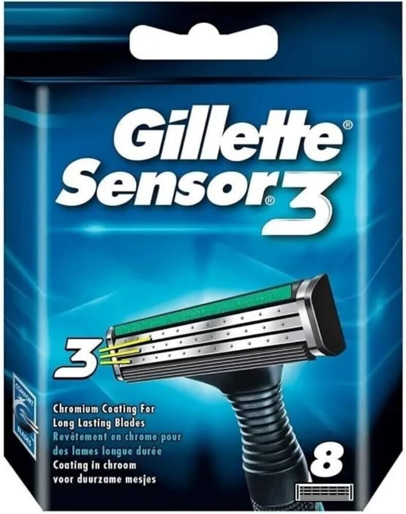 Gillette Sensor 3 Lamette Di Ricambio - 8 Ricariche