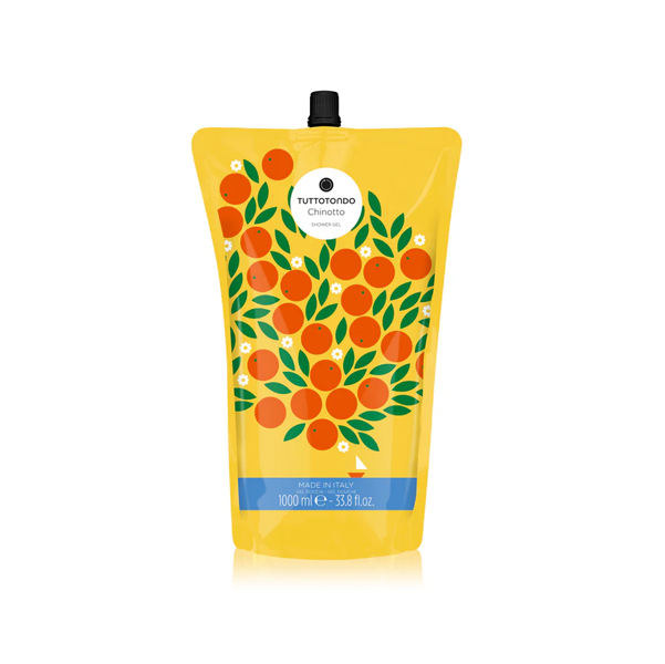 TUTTOTONDO MADE IN ITALY SHOWER GEL DOCCIA RICARICA 1 LITRO ( 1000ml ) CHINOTTO