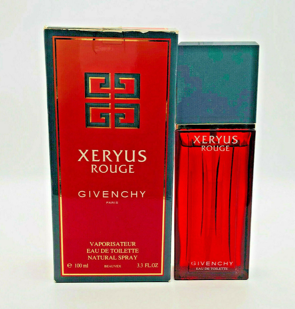 GIVENCHY XERYUS ROUGE VINTAGE PROFUMO 100 ml spray POUR HOMME FOR MEN RARO ROSSO