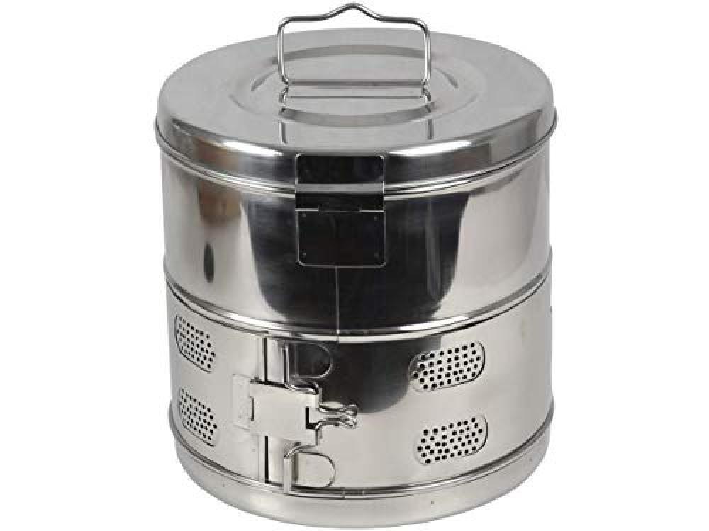 (TG. Ø 240 x H 240 mm) GIMA 26682 Drum Inox Ø 240 x H 240 mm, 1 Pezzo - NUOVO