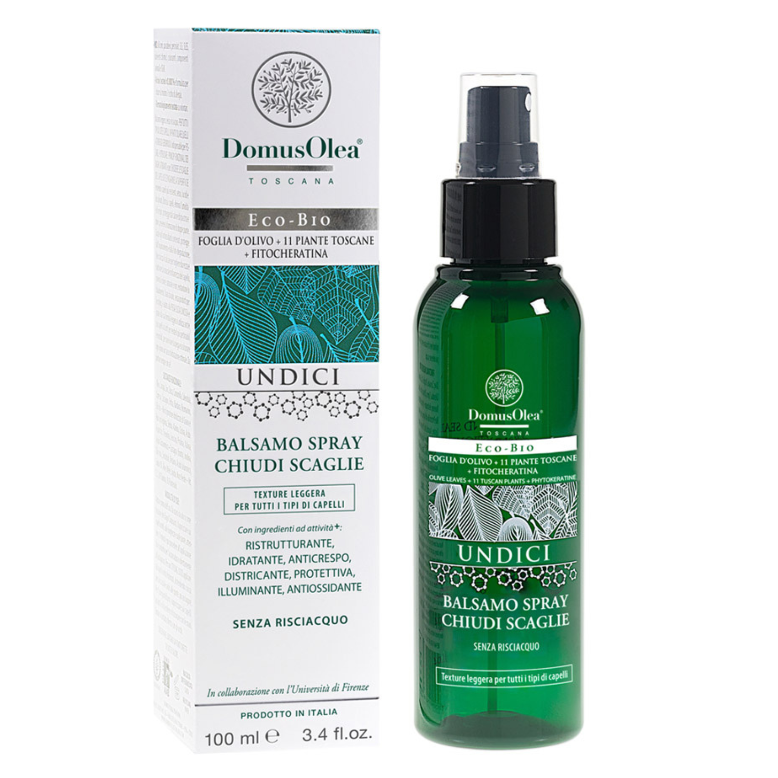 Domus Olea Toscana Undici Balsamo Spray Chiudi Scaglie 100 ml