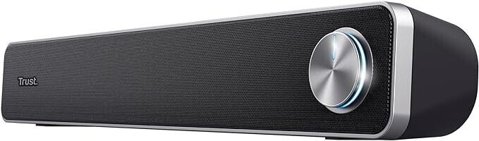 Trust Arys Soundbar PC, Casse PC, Alimentazione USB, Barra Audio 42x6.4x7.5 cm