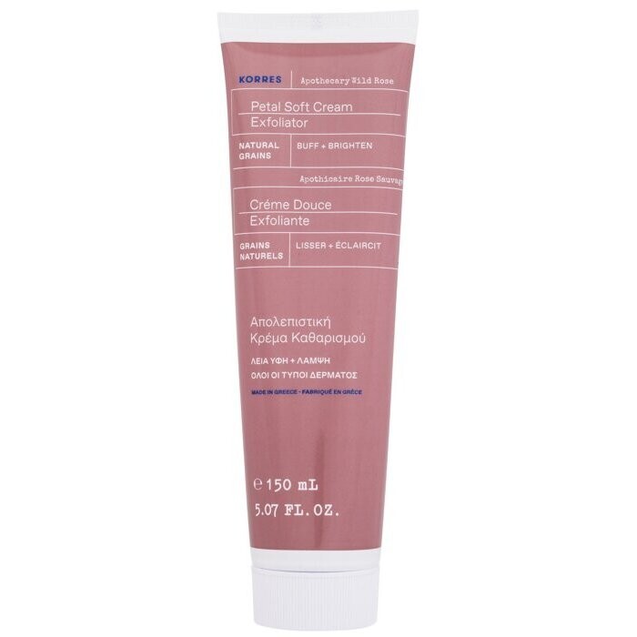 Korres Apothecary Wild Rose Petal Soft Cream Exfoliator Crema peeling illuminant