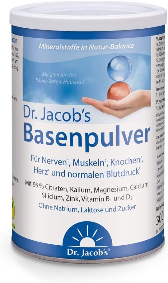 Dr Jacob's, Preparato per Bevanda Alcalinizzante - con Potassio, Calcio,...