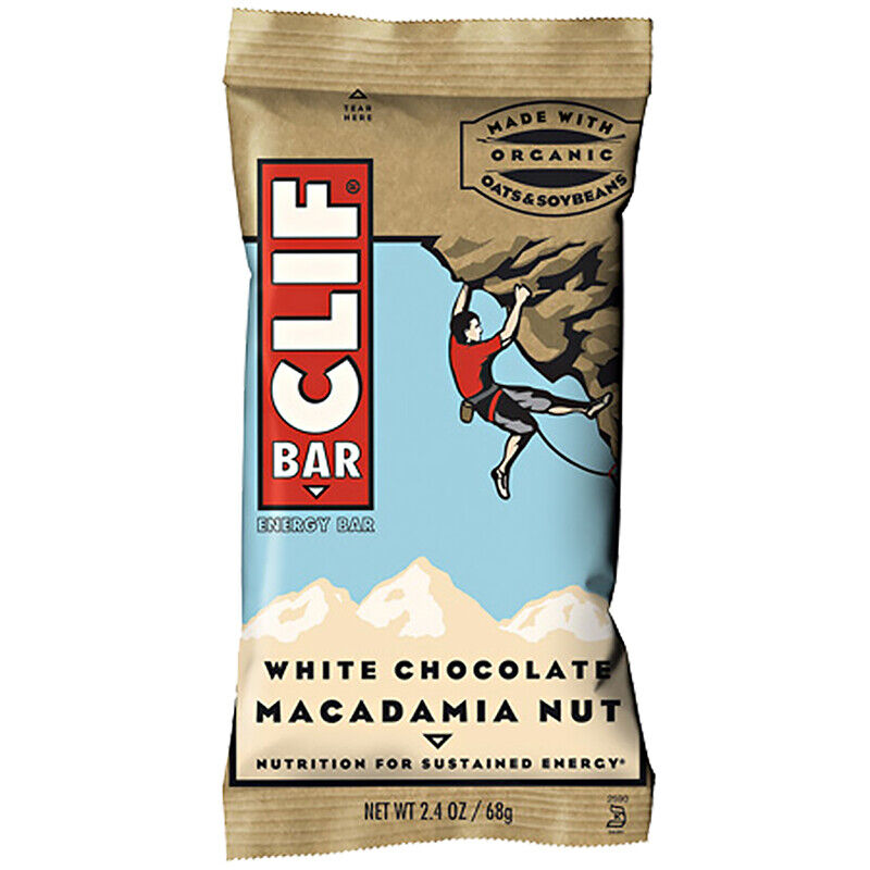Clif BAR Energia Cibo Cioccolato Bianco Macadamia Scatola Di 12