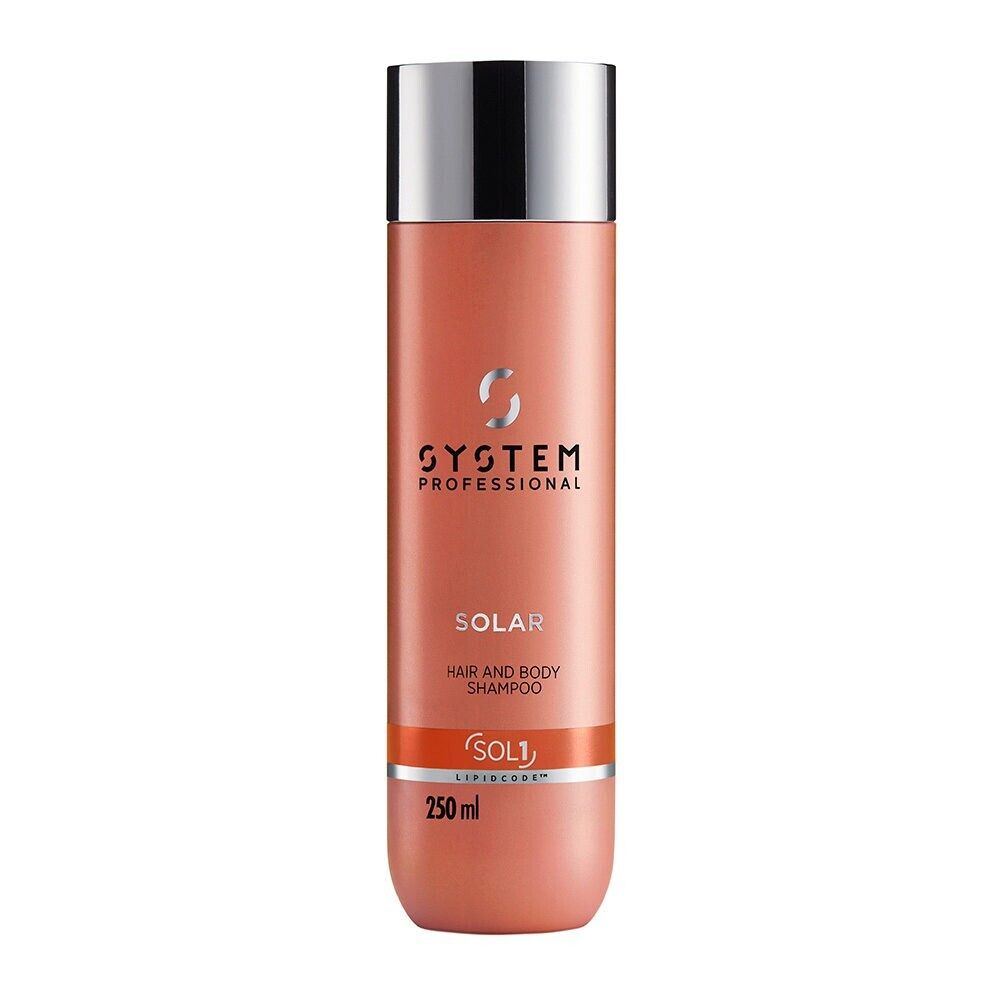 System Professional Solar Hair & Body Shampoo Sol1, 250ml - shampoo solare corpo