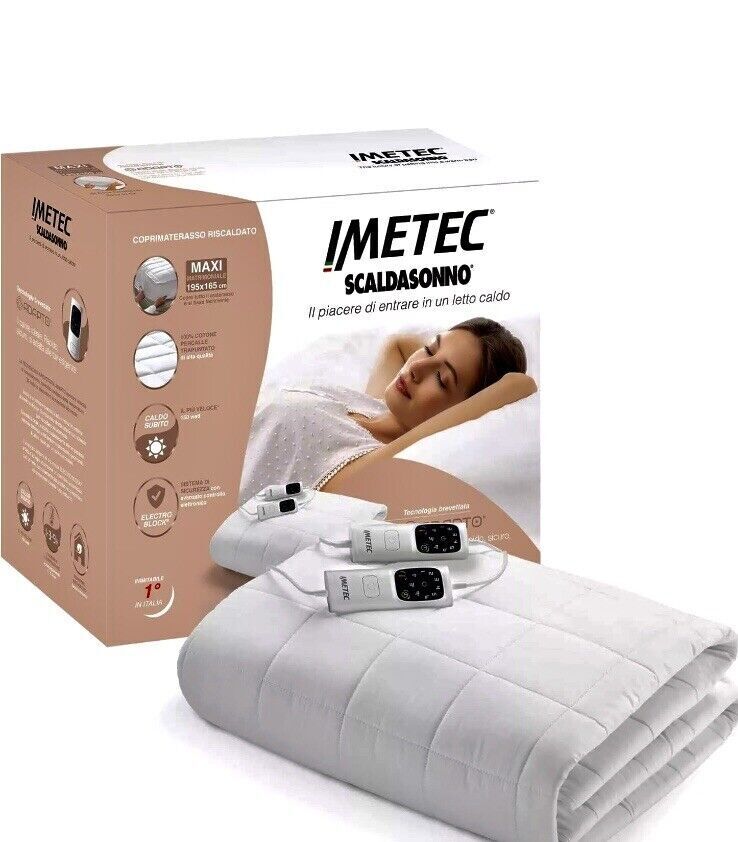 IMETEC SCALDASONNO MATRIMONIALE MAX COPRIMATERASSO 195x165 MADEINITALY