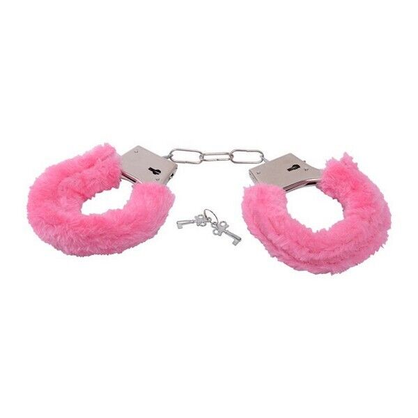 MANETTE IN ECO PELLICCIA  ROSA ACCESSORIO SEXY EROTICO BONDAGE
